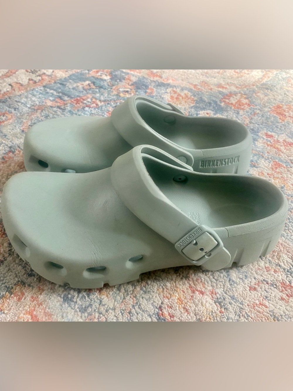 Birkenstock “Birki” Flow EVA Slip-On Clog in Sage